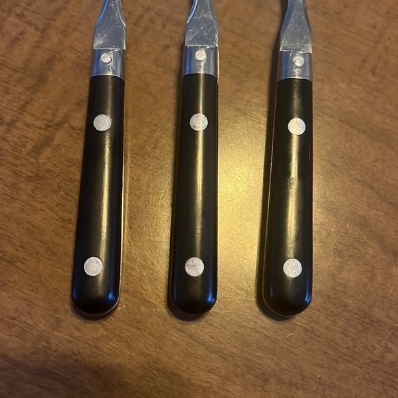 Washington Forge Mardi Gras Stainless tablespoons black handle made in Korea - Picture 4 of 4